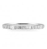 .45 CT BAGUETTE AND ROUND DIAMOND WEDDING BAND 