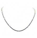 Sapphire and Diamond 18k Gold Necklace
