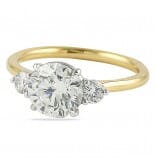1.70 ct Round Diamond Two-Tone Three-Stone Engagement Ring
