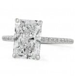 3.06 carat Lab Grown Radiant Cut Diamond Engagement Ring
