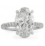 4.01 carat Oval Diamond Engagement Ring