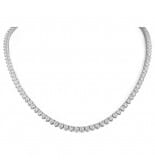 15.85 carat TW Lab Diamond Three Prong Tennis Necklace