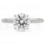 1.7 carat Round Lab Grown Diamond Engagement Ring