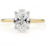 1.71 carat Oval Lab Diamond Solitaire Engagement Ring