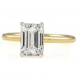 1.7 carat Emerald Cut Lab Diamond Invisible Gallery™ Ring