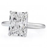 3.09 carat Radiant Cut Lab Diamond Invisible Gallery™ Ring