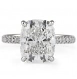 4.58 carat Cushion Cut Lab Diamond Engagement Ring
