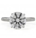 2.72 carat Round Lab Diamond Signature Wrap Engagement Ring