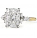 3.54 carat Cushion Lab Diamond 7-Stone Engagement Ring