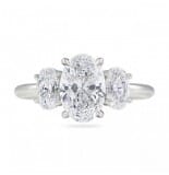 1.40 ct Oval Diamond Three-Stone Engagement Ring
