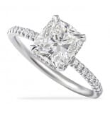 1.71 carat Cushion Cut Diamond Signature Wrap Engagement Ring
