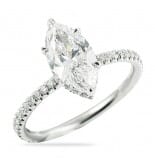 1.43 Carat Marquise Diamond Signature Wrap Engagement Ring