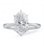 1.8 ct Oval Diamond 'Compass Prong' Engagement Ring