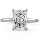 2.5 carat Radiant Cut Diamond Solitaire Engagement Ring