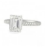 2.00 ct Emerald Cut Diamond Two-Row Invisible Gallery™ Ring