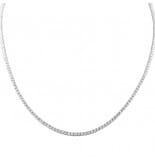 3.60 carat Delicate Four Prong Tennis Necklace