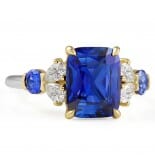 3.52 carat Sapphire Seven-Stone Engagement Ring