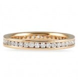 .60 CT ROUND DIAMOND ROSE GOLD CHANNEL SET ETERNITY BAND