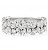 Marquise and Round Diamond Cluster Band