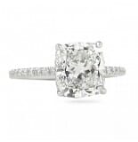 3.01 carat Cushion Diamond Signature Wrap Engagement Ring