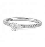 .31 ct Pear Shape Diamond Super Stackable Ring