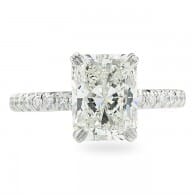 2.01 Carat Radiant Cut Diamond Signature Wrap Engagement Ring