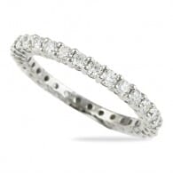 1 carat shared prong eternity band