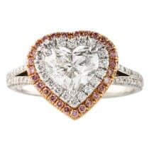 1.28 ct Heart Shape Diamond Platinum Engagement Ring