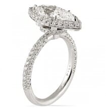 1.84 Carat Marquise Diamond Platinum Engagement Ring