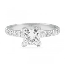 1.01 ct Princess Cut Platinum Engagement Ring