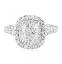 1.21 ct Cushion Cut Diamond Engagement Ring
