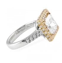 2.54 ct Princess Cut Diamond Engagement Ring