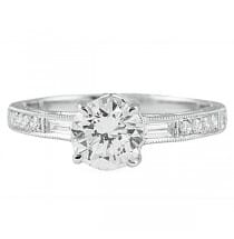 1.03 ct Round Diamond White Gold Engagement Ring