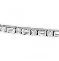5.60 Carat Diamond 18K White Gold Bracelet