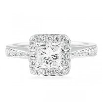 1.06 ct Princess Cut Diamond Platinum Engagement Ring