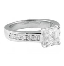 2.04 ct Asscher Cut Platinum Engagement Ring