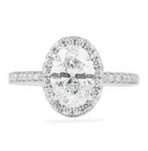 1.57 ct Oval Diamond Platinum Engagement Ring