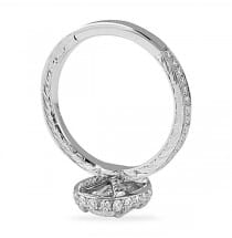1.57 ct Oval Diamond Platinum Engagement Ring