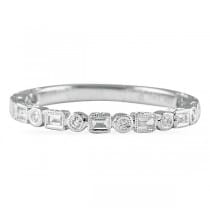 .40 CT ROUND AND BAGUETTE DIAMOND WEDDING BAND 