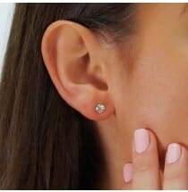 1.22 CT TW DIAMOND STUD EARRINGS 
