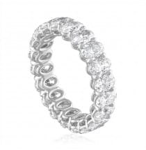 OVAL eternity band 3.5 carats 