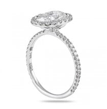 1.50ct Oval Diamond Classic Halo Engagement Ring