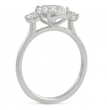 1.51 ct Cushion Cut Diamond Three-Stone Engagement Ring