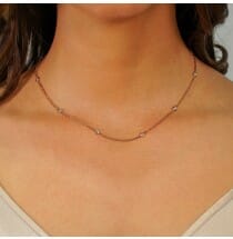 ROSE GOLD DIAMONDS BY THE YARD NECKLACE