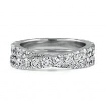Crossover Pave Eternity Band top