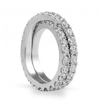 Crossover Pave Eternity Band top