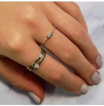 Bezel Set Emerald Ring 