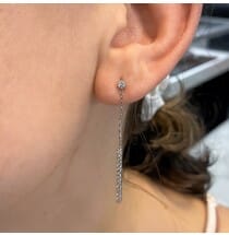 Diamond Bar Dangle Earring product
