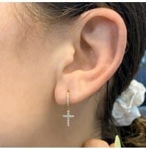 Cross Diamond Dangle Earring product