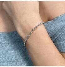 Multi-Shape Diamond Line Bracelet